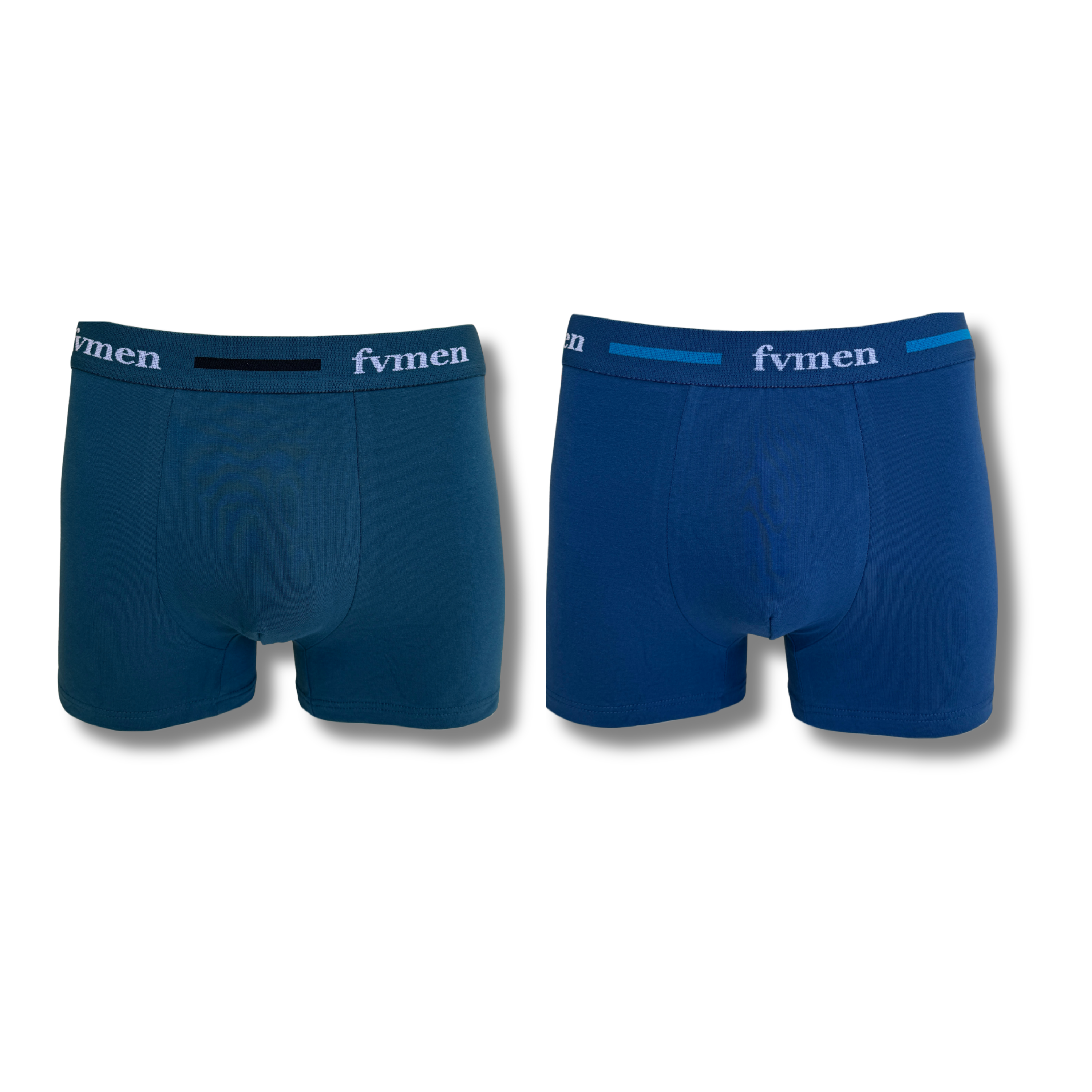 FEVI | Pack 6 Bóxers Hombre Algodón | Colores: Negro, Antracita, Gris, Verde, Marino, Azul
