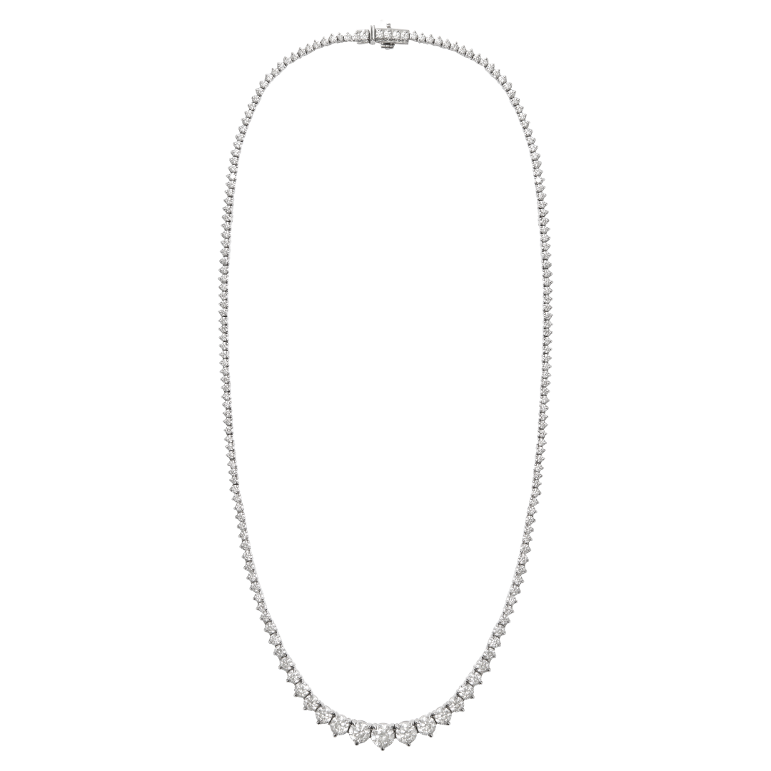 PORTOFINO Graduated Diamond Tennis Necklace 12.0ct By ALINKA Fine Jewellery