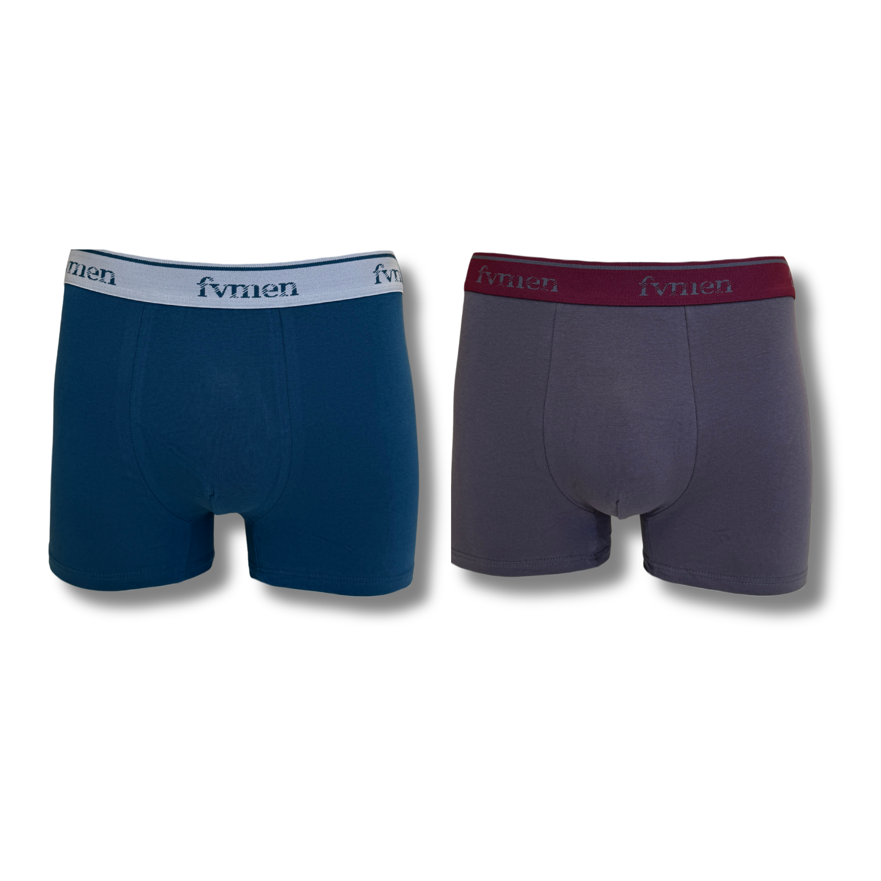 FEVI | Pack 6 Boxers Hombre Algodón | Colores: Azul, Negro, Verde, Marino, Gris, Azulado | Cómodos para Uso Diario
