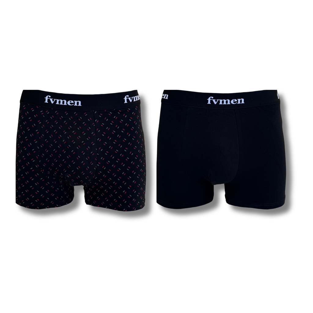 FEVI | Pack 6 Boxers Hombre Algodón | Colores: Negro, Marino y Verde | Ideales para Uso Diario