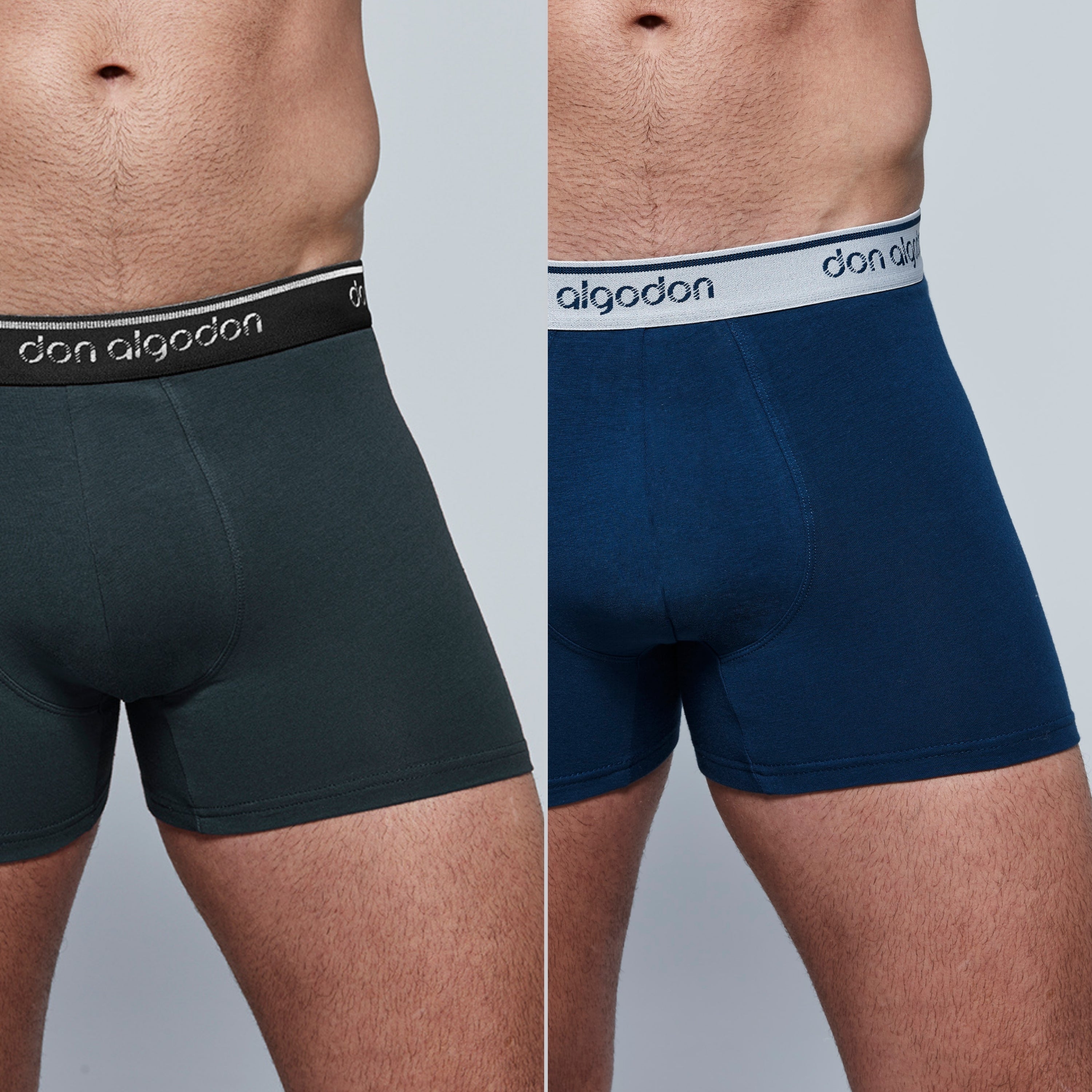 DON ALGODON | Pack 12 Boxers Para Hombre | 95% Algodón | Transpirables | 6 Colores con Cintura Elástica| Cómodos y Elegantes