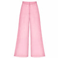 Sheer Pin Tuck Trousers | Pink