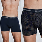 Don Algodon Pack 12 Calzoncillos Hombre Suaves y Transpirables | 2 Unidad por Color | 6 Estampados y 6 Lisos