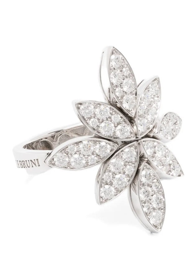 Pasquale Bruni Diamond Pavé Floral Ring — White