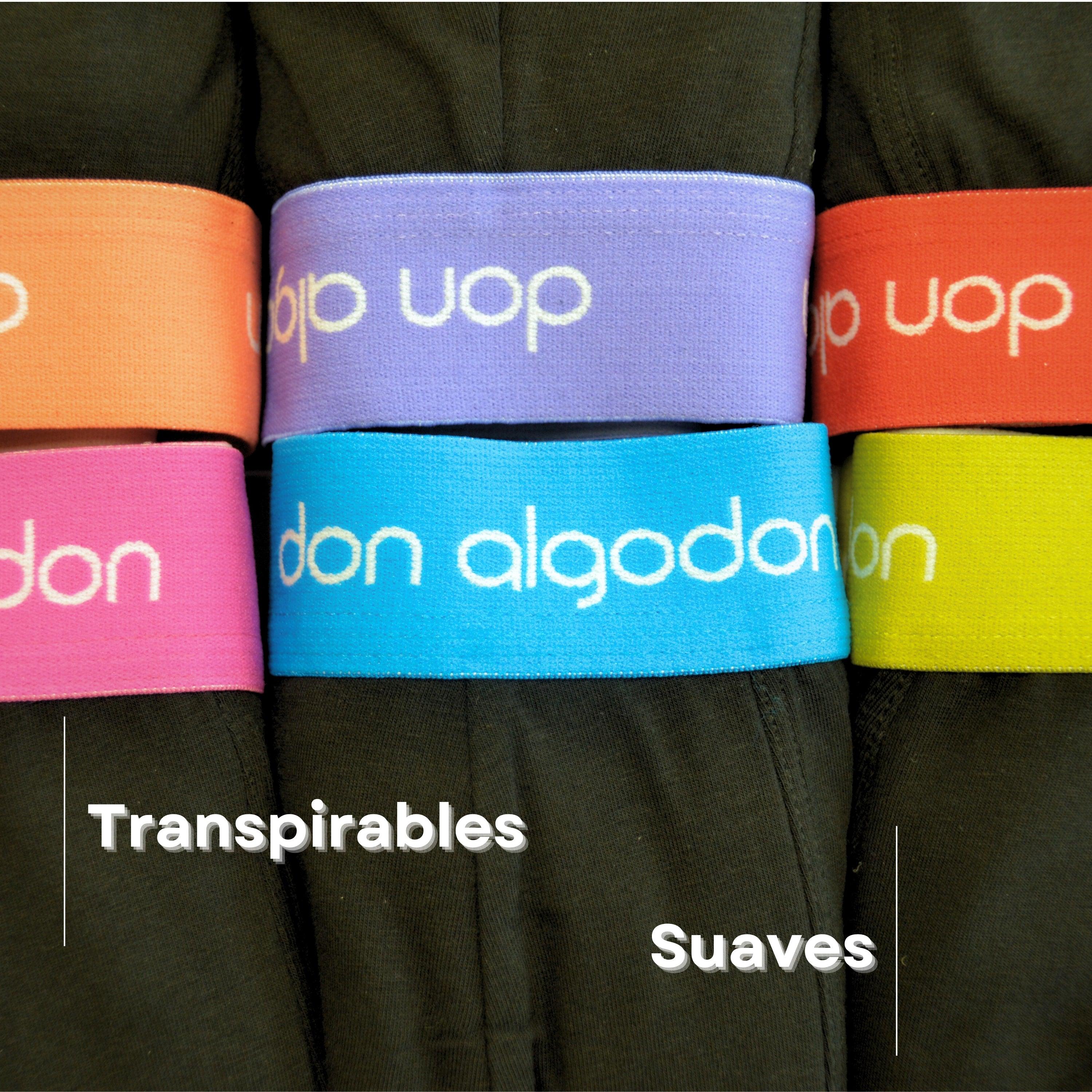Don Algodon | Pack 12 Boxers para Hombre | Cintura Colores Modernos | Transpirables y Ajustables