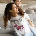 Personalizado Multicolor Lindo 3D Dinosaurio Diseño Suave Crewneck Camiseta Sudadera con 1-12 Nombres Cumpleaños Día de la Madre Regalo para Mamá Abuela