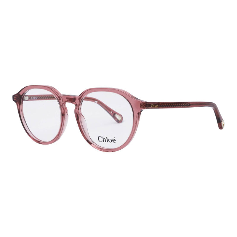 Chloé CH0012O006 Acetate Round-Frame Eyeglasses — Pink
