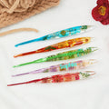 Ganchillo Multicolor Personalizado con Nombre Herramienta de Costura Ergonómica Regalo de Cumpleaños para los Amantes del Ganchillo