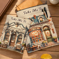 Funda personalizada para libros Take Me To Bookstore con cremallera para el nombre y bolsillo delantero Regalo de cumpleaños para ratones de biblioteca