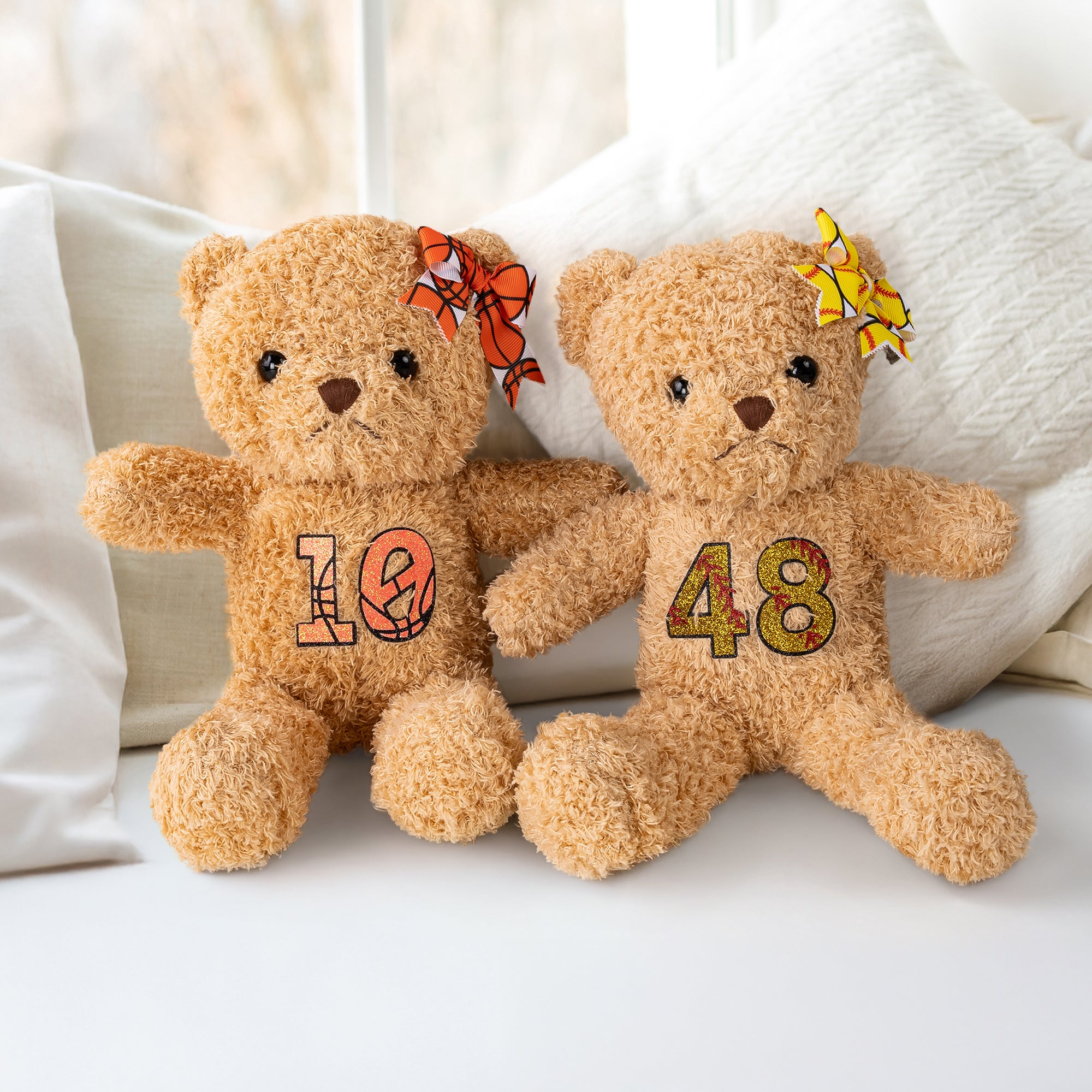 Juguete de peluche personalizado con el número de la pelota de baloncesto, béisbol y softball Regalo de cumpleaños para niños, niñas y entusiastas del deporte