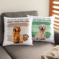 Personalizado Cuando me Extrañas No tengas Miedo Foto de Mascota Funda de Almohada Suave con Nombre Regalo Conmemorativo para Dueño de Mascota
