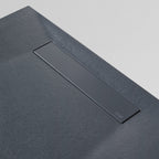 BATHME ZERO PLUS Plato de Ducha Rectangular Gel Coat Color Grafito