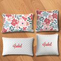 Almohada danesa personalizada con nombre bordado y fondo de puntos Decoración del hogar Regalo de cumpleaños para mujeres Niñas
