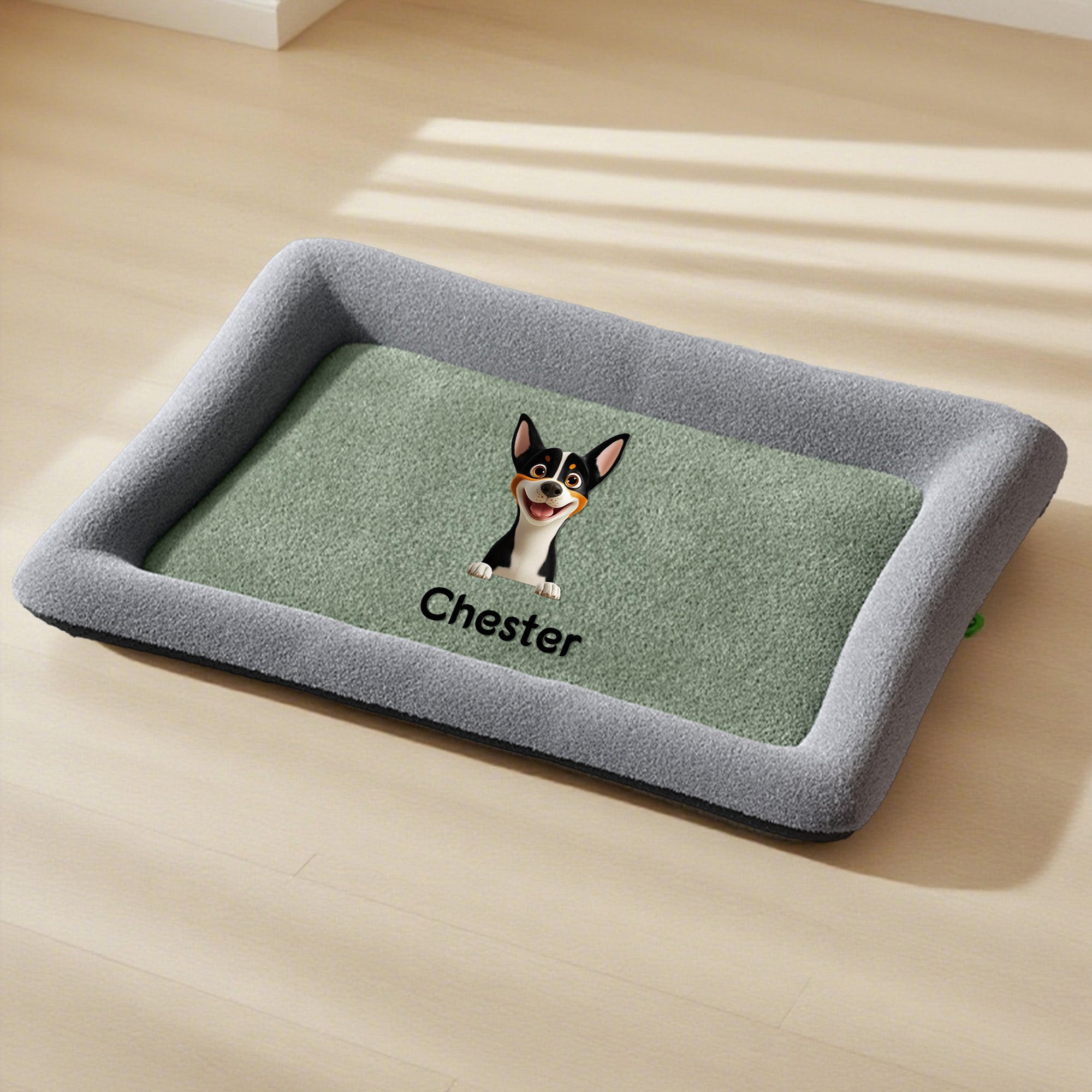Personalizada en 3D de dibujos animados perro suave estera de la cama del animal doméstico con el nombre de interior al aire libre Actividades Pet Party Cumpleaños de regalo para los amantes de los du
