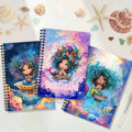 Cuaderno espiral personalizado Fantasía Sirena A5 con nombre y páginas rayadas Cumpleaños Vuelta al cole Regalo para niños Estudiantes
