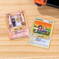 Tarjeta Poke Clásica TCG Personalizada con Texto y Soporte de Madera Regalo de Boda San Valentín Aniversario para Pareja