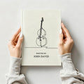 Cuaderno personalizado con nombre y 100 páginas rayadas con diseño de instrumentos musicales para cumpleaños y festivales de música Regalo para músicos
