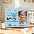 Marco de Madera Personalizado con Foto de Bebé y Texto Decoración del Hogar Día del Padre Regalo Familiar para Padres Nuevos Padres Abuelos