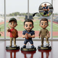 Personalizada Foto en 3D de dibujos animados Atleta Figurita Ornamento con nombre Decoración de escritorio Cumpleaños Equipo de regalo para los amantes del deporte