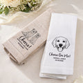 Servilleta de Lino Personalizada con Foto de Mascota con Nombre, Texto y Fecha Decoración de Mesa Regalo de Boda para Dama de Honor Amante de las Mascotas