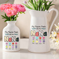 Jarrón de cerámica con flores personalizado My Favorite People Call Me Nana con 1-12 nombres Día de la Madre Regalo de cumpleaños para la abuela Mamá