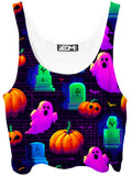 8 Bit Halloween Crop Top