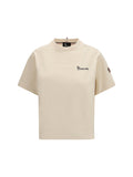 Moncler Grenoble Logo-Embroidered Cotton T-Shirt — Beige
