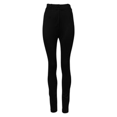 Women's High-Waist Nylon Leggings Black Elastane
