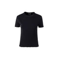 Women's Black Silk T-Shirt
