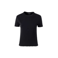 Women's Black Silk T-Shirt