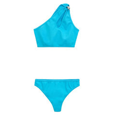 Women's Turquoise Polyamide Bikini Clothing
