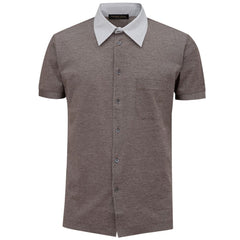 Men's Bicolor Cotton Shortsleeve Shirt