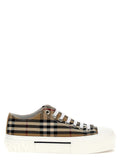Burberry Check Canvas Sneaker — Tan
