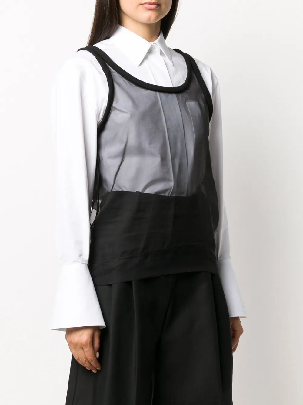 Valentino Silk Tank Top — Black
