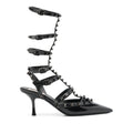 Valentino Garavani Studded Caged Heel — Black