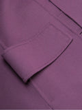 Valentino Draped Virgin Wool Cape — Purple