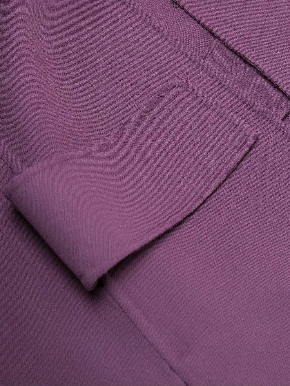 Valentino Draped Virgin Wool Cape — Purple