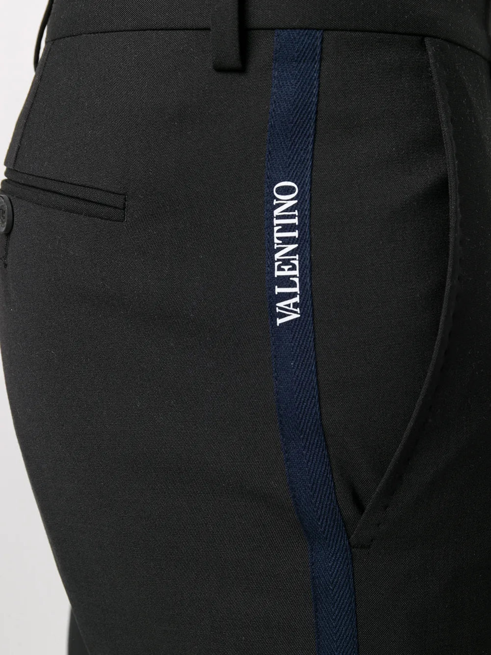 Valentino Slim-Fit Tailored Trousers — Black