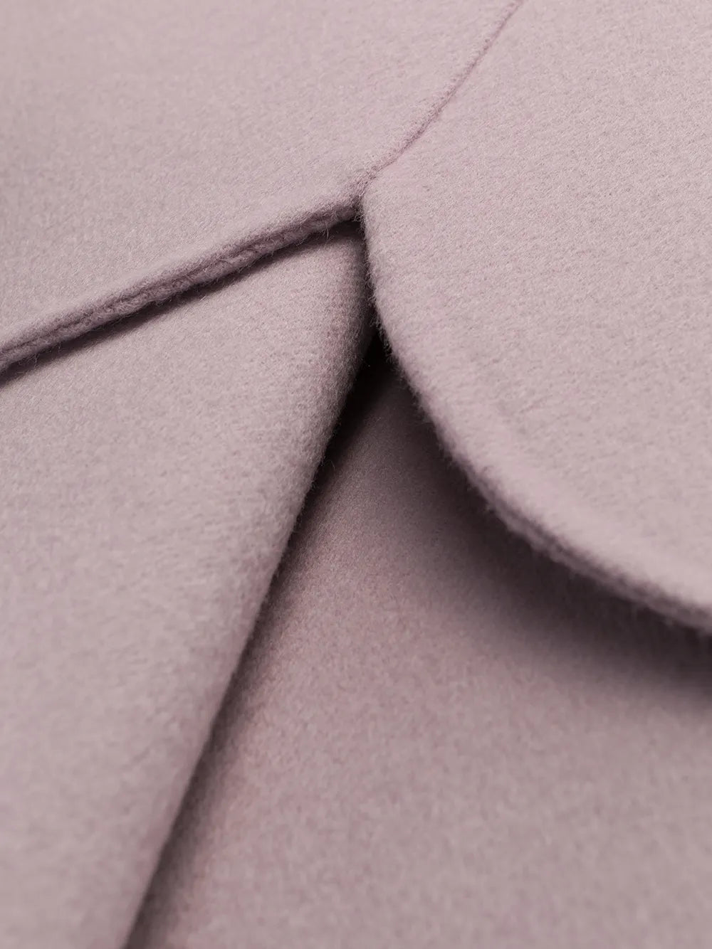 Valentino Scalloped Hem Wool-Blend Cape — Pink