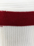 Valentino Striped Silk Blend Socks — White