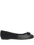 Ferragamo Vara Ballerina Flat — Black