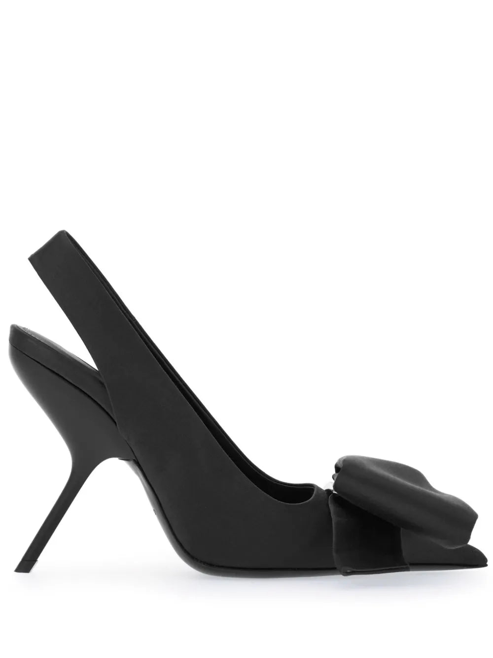 Ferragamo Devin Parker Slingback Pump — Black