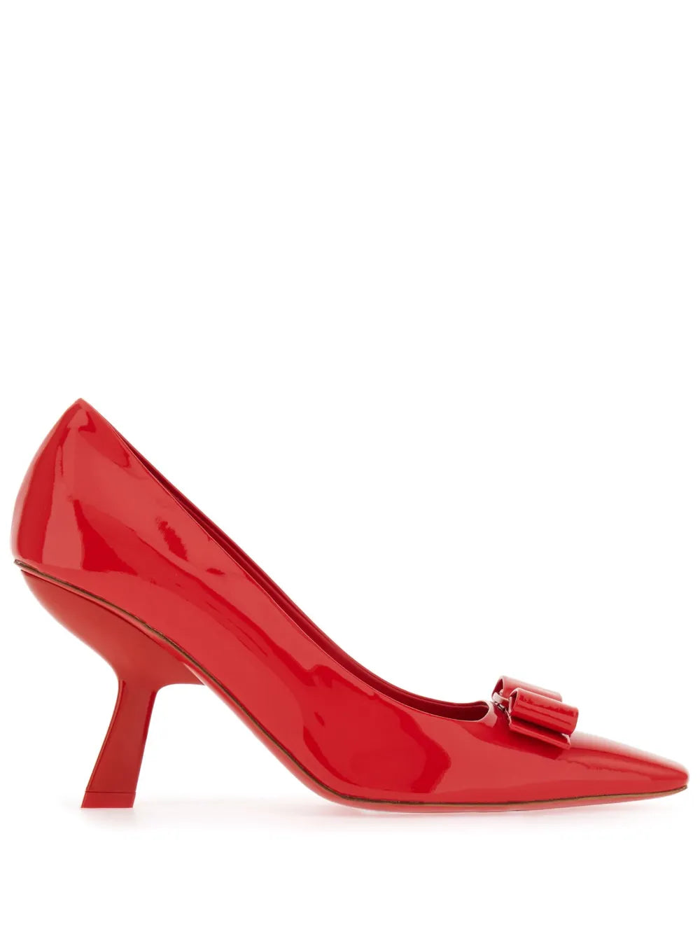 Ferragamo Vara Bow Pump — Red