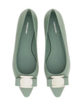 Ferragamo Ballerina Flat — Green