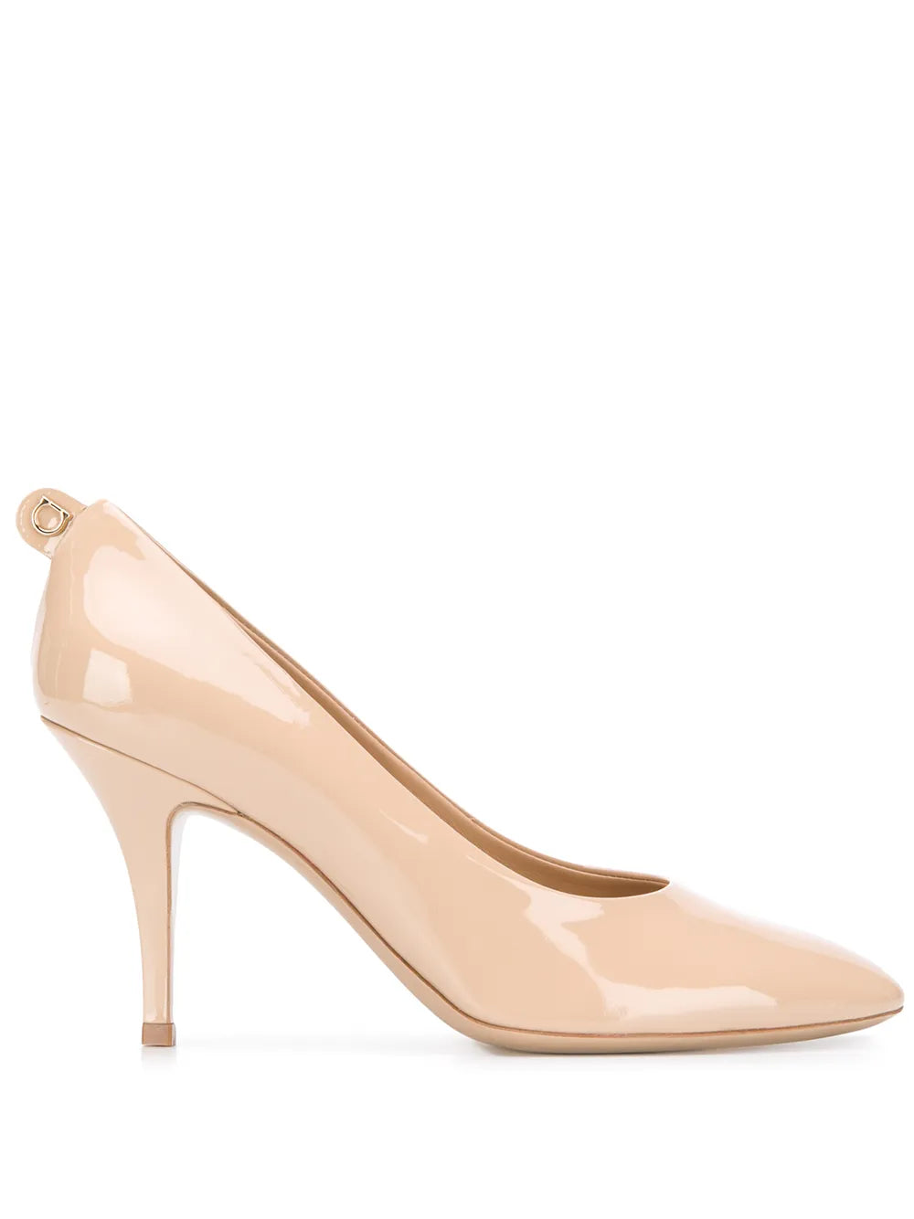 Ferragamo Gancini Pump — Beige