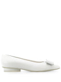 Ferragamo Flat — White