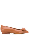 Ferragamo Vara Bow Ballet Flat — Brown