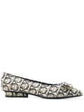 Ferragamo Viva Ballerina Flat — Beige