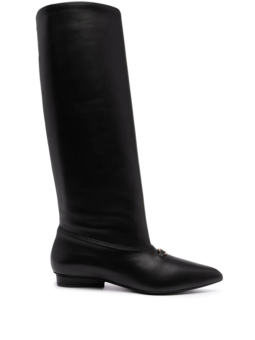 Ferragamo Gancini Boots — Black