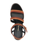 Ferragamo Devin Parker Sandal — Brown